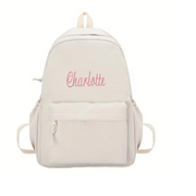 Personalised Backpack - Cream