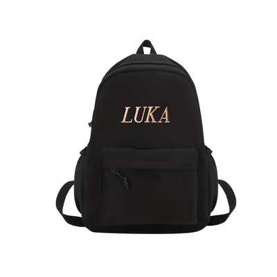 Personalised Backpack - Black